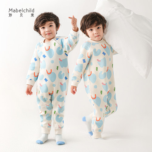 mabelchild秋冬季家居服连体衣