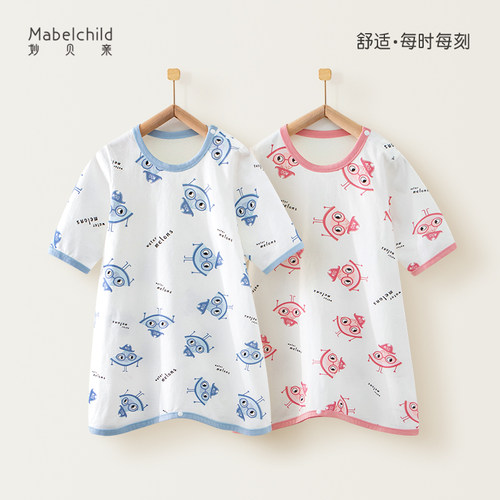 妙贝亲春夏季家居服睡袍