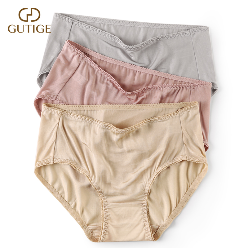 条装100%夏季超薄透气丝绸三角裤