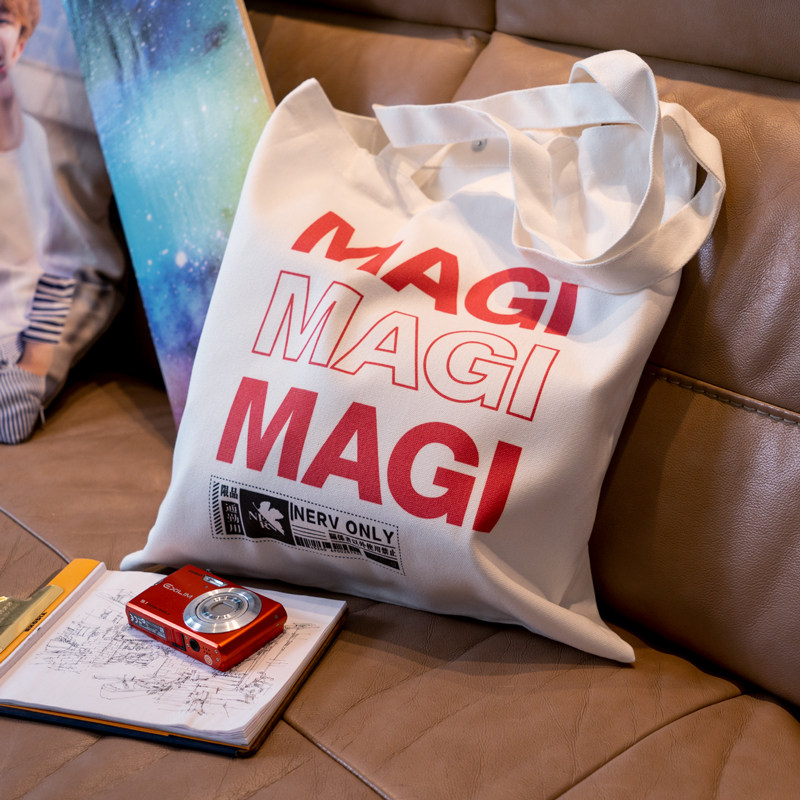 设计师研习社 eva新世纪帆布袋 casper动漫magi 帆布包托特包男女