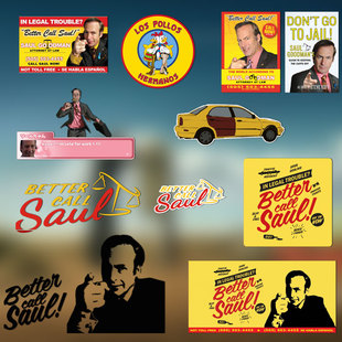 美剧风骚律师BETTER CALL SAUL吉米麦吉尔装饰车贴防水笔记本贴纸