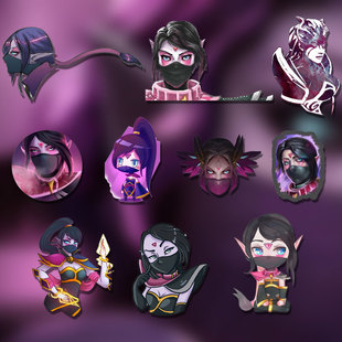 DOTA2圣堂刺客 拉娜娅装饰个性游戏车贴机箱电动车反光防水贴纸
