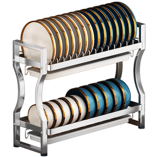 不锈钢厨房水槽边小型沥水架窄放碗碟碗筷收纳盒小尺寸碗盘置物架