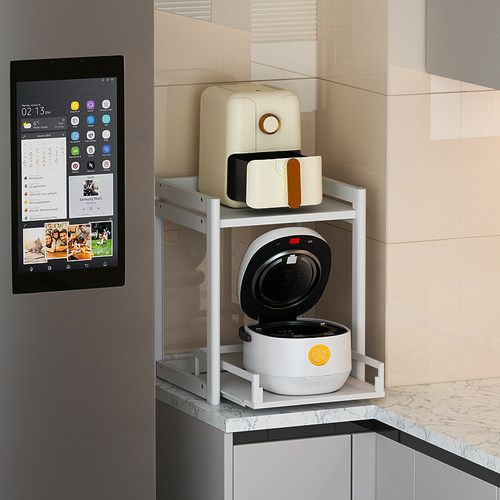 高端厨房电饭煲放锅架子小型台面