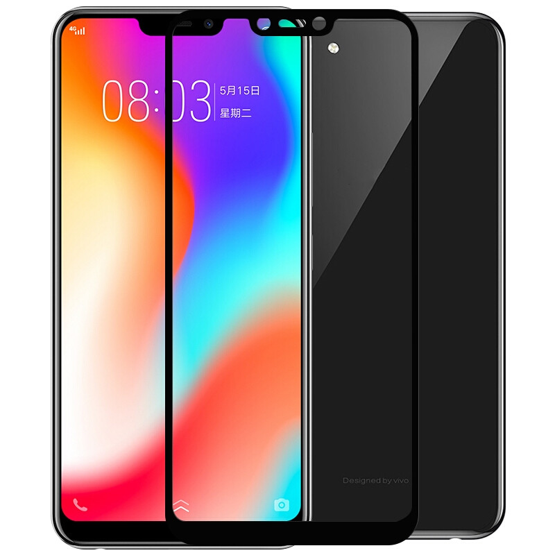 vivoy81钢化膜全屏覆盖玻璃保护膜y81s高清防指纹防爆手机贴膜