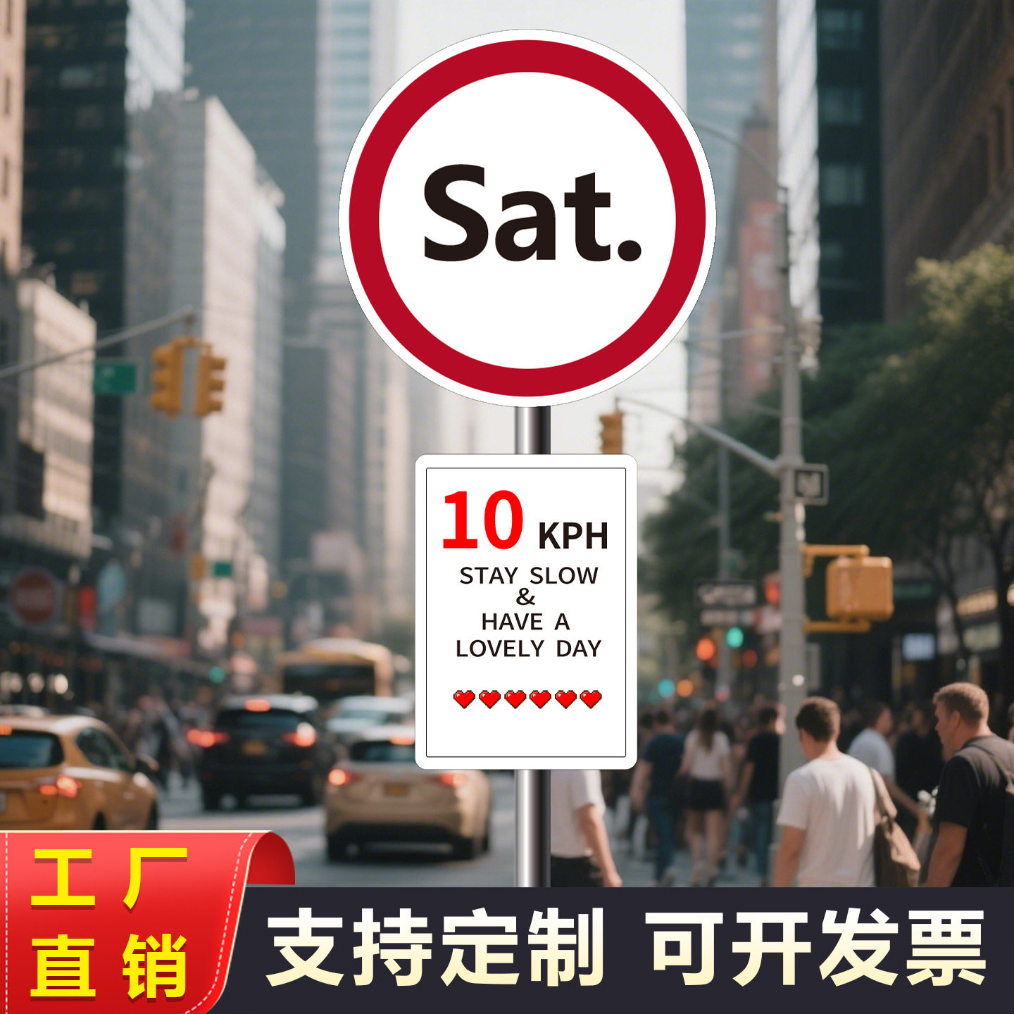 美式户外路牌定制网红打卡图片