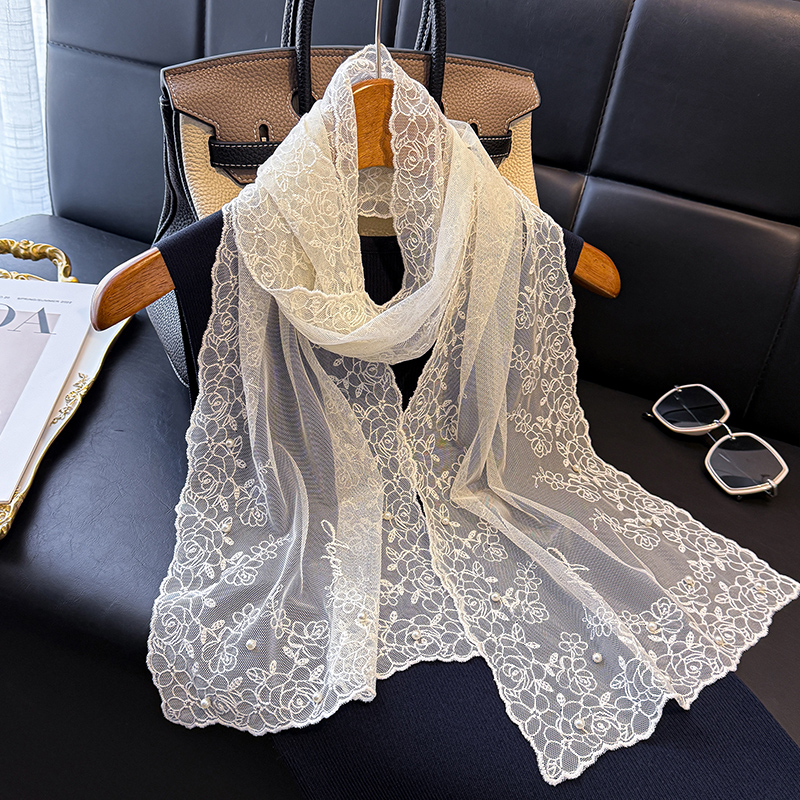 两用围脖旅游拍照蕾丝质感