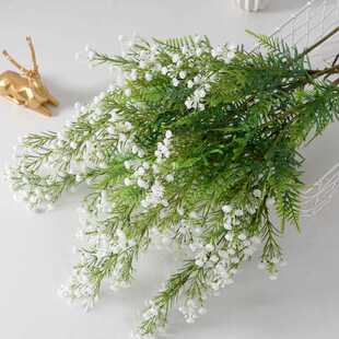 新款直销仿真花高枝满天星新娘婚庆装饰手捧花束配花家居人造假花