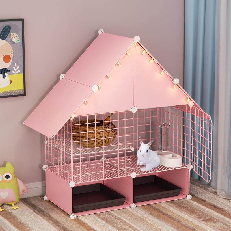 新款直销兔笼养殖笼新式子母兔笼挡板diy托盘兔子屋窝养兔子用品