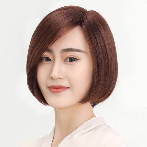 新款直销假发女Bobo全头套逼真偏分长发圆脸学生网红内扣锁骨发整