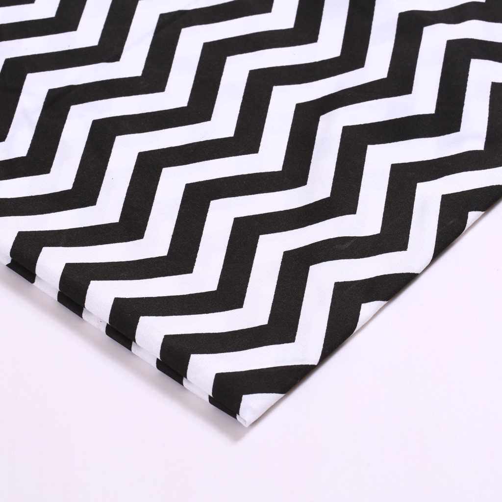 新款直销创意波浪纹面料 印花涤纶布 箱包辅料 印花布料