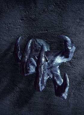 新款直销跨境新品 恶魔手爪 恶魔之眼 女巫的手臂挂壁 树脂挂件