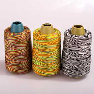 新款直销段染线五彩七彩线604缝纫线 彩虹线家用手缝宝塔线涤纶DI