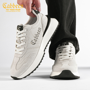 卡宾男鞋2026新款春季厚底增高休闲鞋潮流耐磨拼色官方正品运动鞋