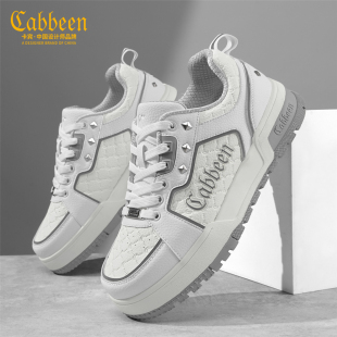 卡宾男鞋2026新款春季厚底增高时尚休闲鞋潮流百搭男士运动板鞋
