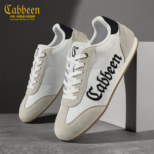 卡宾男鞋2026新款春季平底休闲鞋软底耐磨时尚潮流百搭板鞋德训鞋