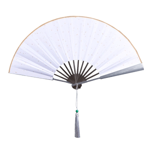 功夫扇铝合金扇子金属骨绢扇中国风古典男女铁扇子夏汉服礼品折扇