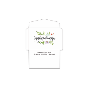 信封定制花店珠宝奢侈品店简约高档双胶纸珠光纸信封烫金凹凸设计logo商标创意温馨贺卡明信片留言感谢卡硬卡