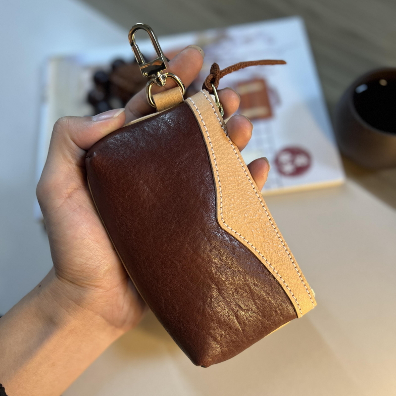 mbox植鞣牛皮文玩手串首饰收纳包