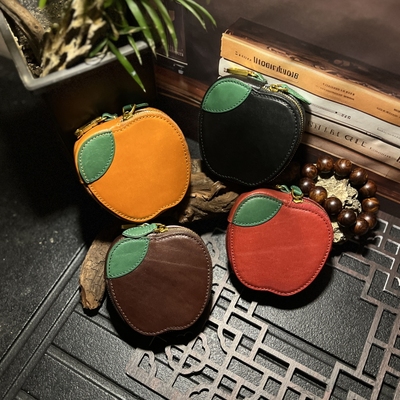 创意苹果造型文玩首饰收纳包
