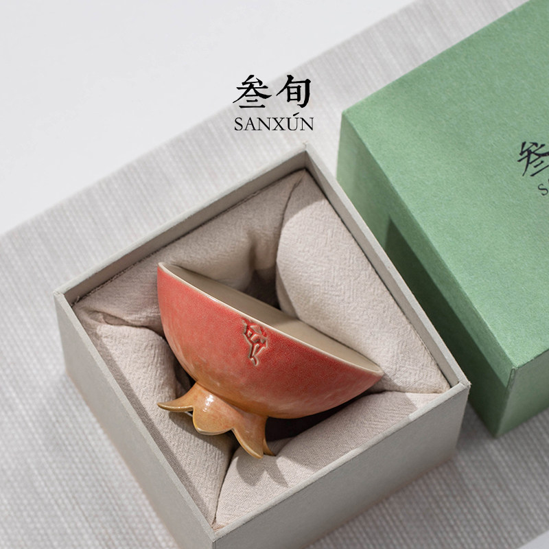 叁旬似水榴年主人杯陶茶具图片