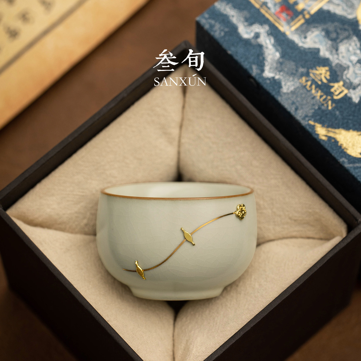 叁旬锔钉汝窑茶杯主人杯高端个人专用陶瓷功夫小茶杯喝茶品茗杯子,餐饮具,茶杯,淘宝优惠券,粉丝福利购,淘宝优惠卷