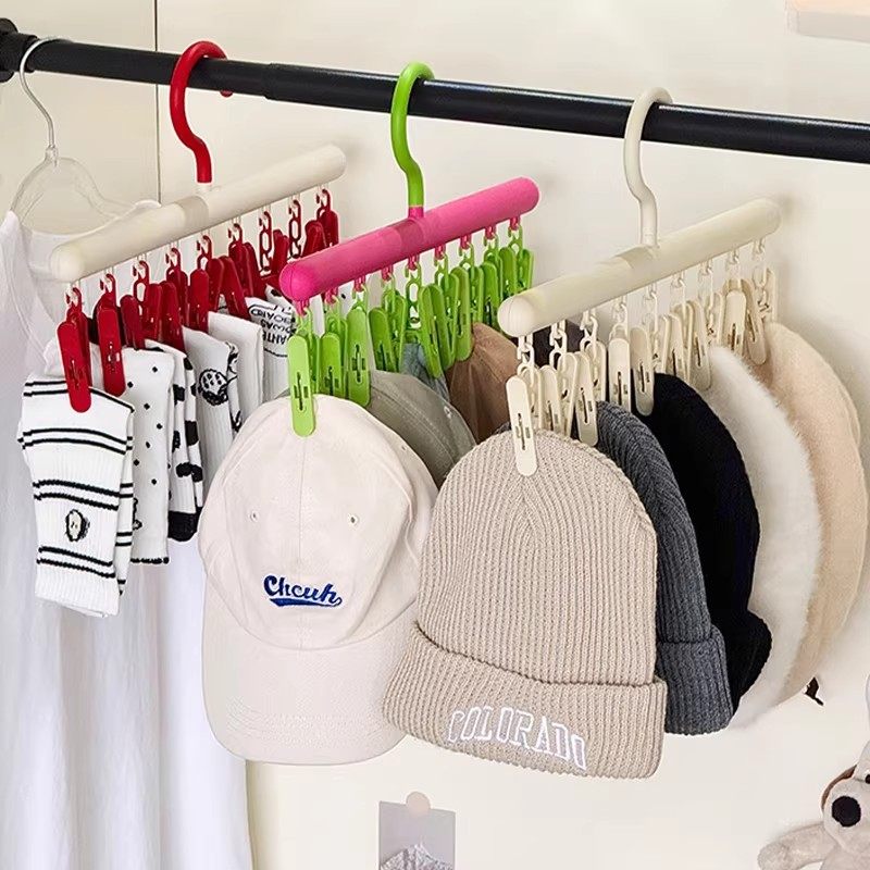 帽子收纳展示架家用衣柜内鸭舌棒球帽吊带多夹子挂钩衣帽整理神器,收纳整理,多夹子晾衣架,淘宝优惠券,粉丝福利购,淘宝优惠卷