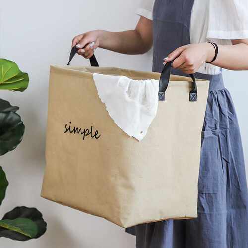 加厚棉麻布艺收纳筐衣服玩具零食