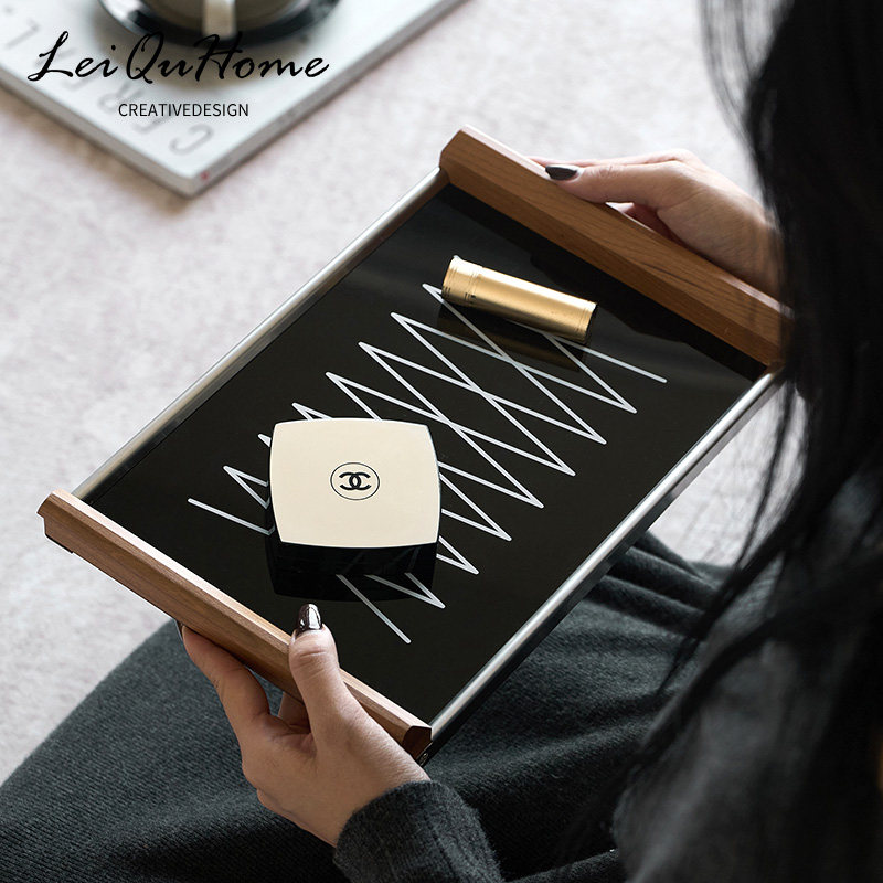 LeiQuHom轻奢香薰托盘长方形玄关钥匙化妆品收纳装首饰品桌面摆件,收纳整理,果盘/果篓,淘宝优惠券,粉丝福利购,淘宝优惠卷