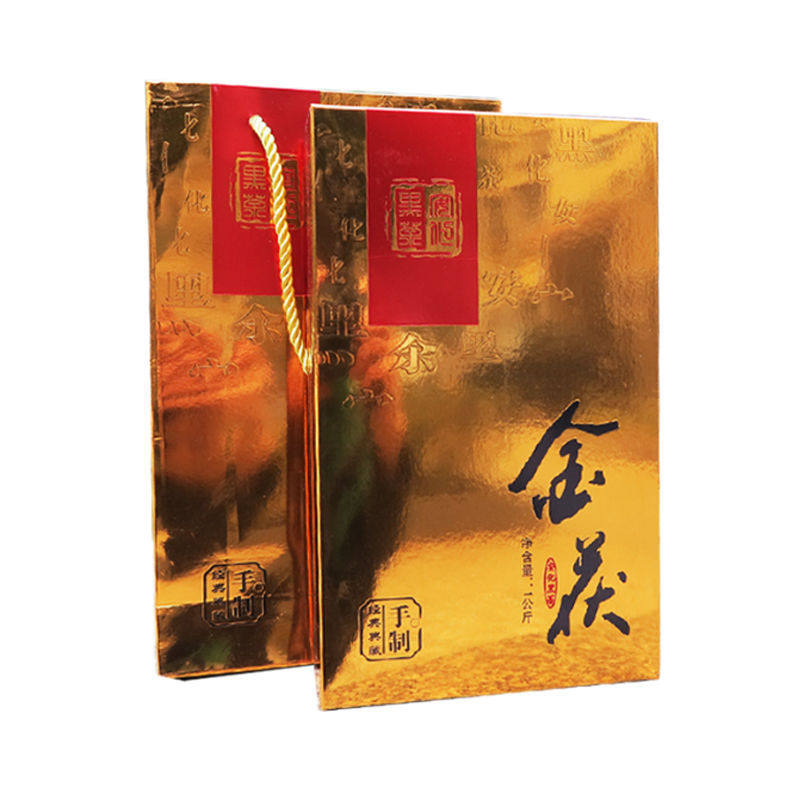 黑茶 金花茯砖 安华茶叶 湖南黑茶 原叶手筑1kg 金茯金花茯茶砖2