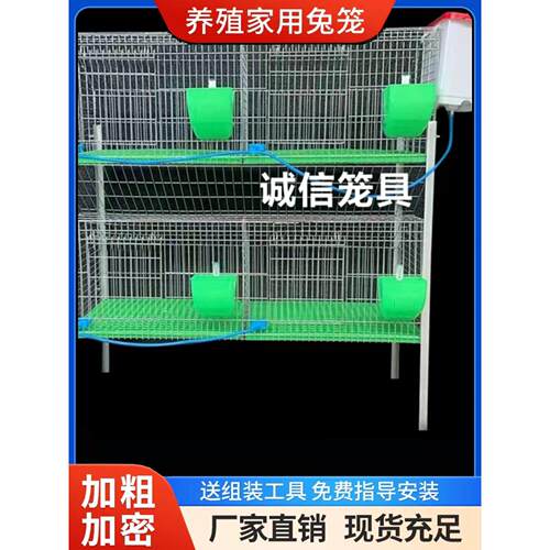 兔笼养殖兔笼家用大型丝网自动清粪加密兔笼母猫笼宠物兔窝