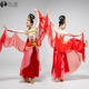 成人古装 新款 敦煌舞蹈服演出服红色盛装 飞天古典舞飘逸超仙中国风
