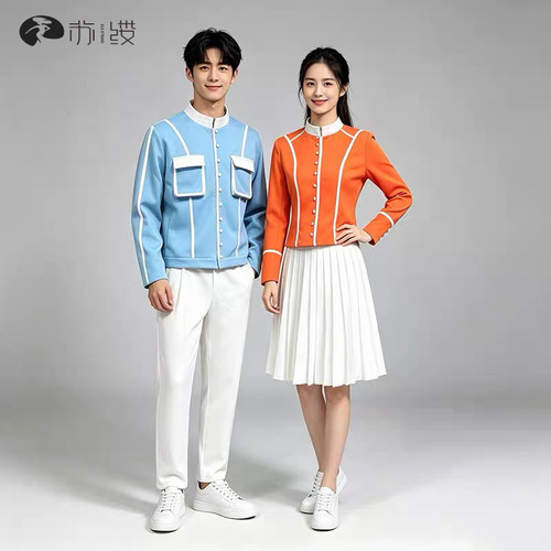 马卡龙校园舞男女同款演出服