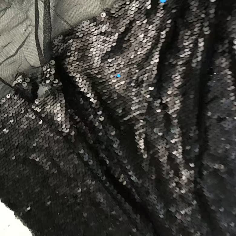 高端亚光黑色5mm亮片吊片面料黑色网底蕾丝料婚纱礼服面料辅料|ruв категории домашний ткань, ткань/ткань/ручной diy ткани ткани - от Buy2taobao.com для оказания профессиональной услуги покупки агента Taobao