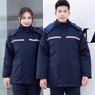 防静电工作服棉衣裤冬装加厚加油站加气站劳保服棉袄工装定制印制
