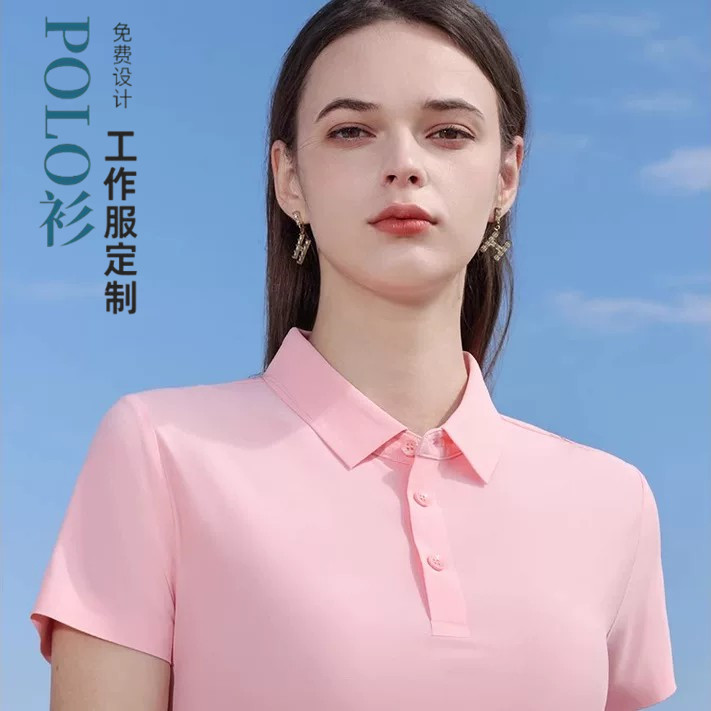 定制高端企业短袖T恤男女服装图片