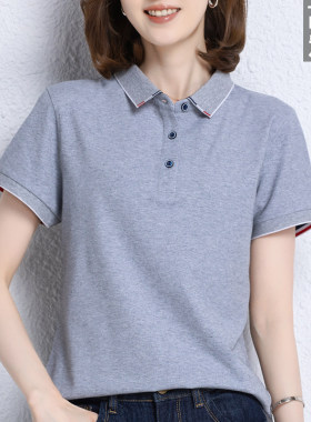 高端工作服冰丝速干定制polo衫印logo短袖t恤男女订制工衣刺绣夏