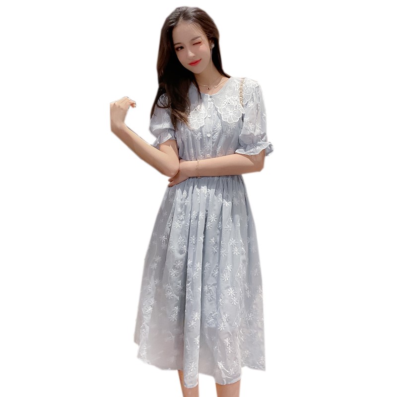 12月02日最新优惠雪纺19年夏季超仙甜美森系仙女裙子