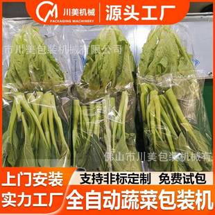 生鲜蔬菜包装 机 机超市配送叶菜伺服套袋机蔬菜全自动枕式 包装
