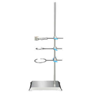 不锈钢铁架台全套方座支架大号化学实验室多功能加厚国标不锈钢化学酒精灯十字夹子滴定夹蝴蝶夹铁圈滴定台