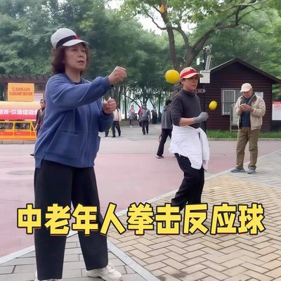 拳击反应球头戴式中老年人健身弹力球成人专注力训练锻炼速度手球