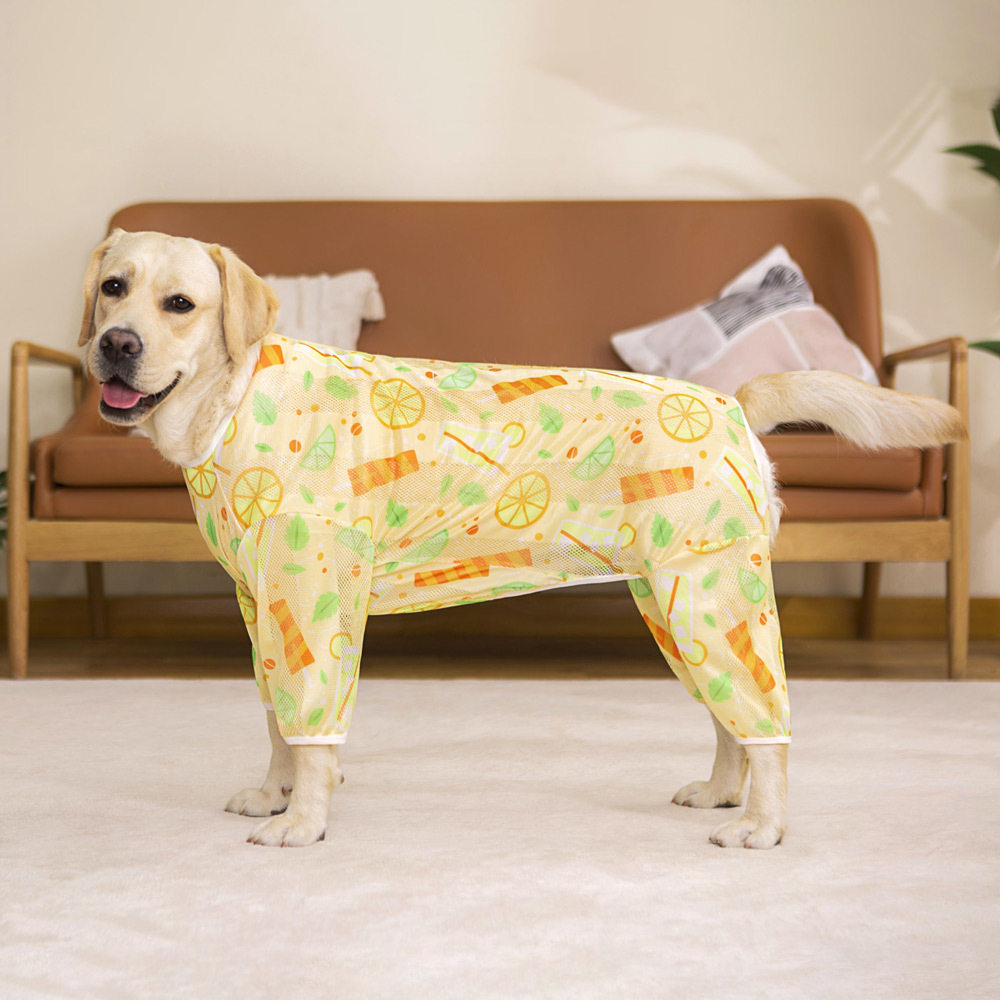 狗狗衣服夏天薄款防掉毛大型犬金毛四脚防脏全包夏季2025新款防晒