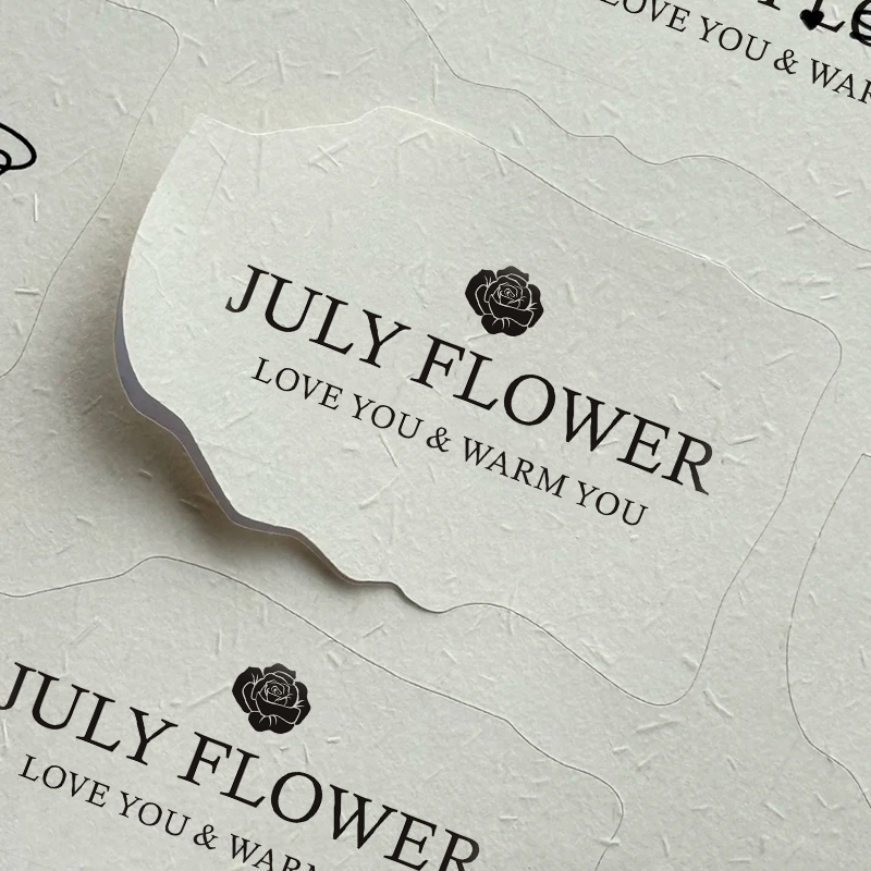 花店特种纸不干胶定制▶免费设计