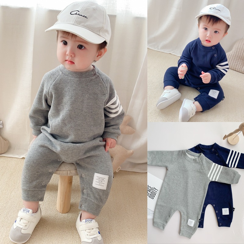 男宝宝连体衣爬服洋气纯棉春秋季