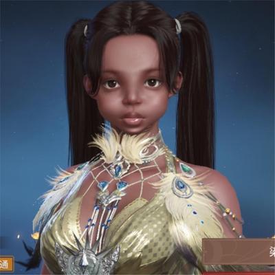 【手游专用】永劫无间手游捏脸数据女通用 黑皮搞笑 非洲十二少