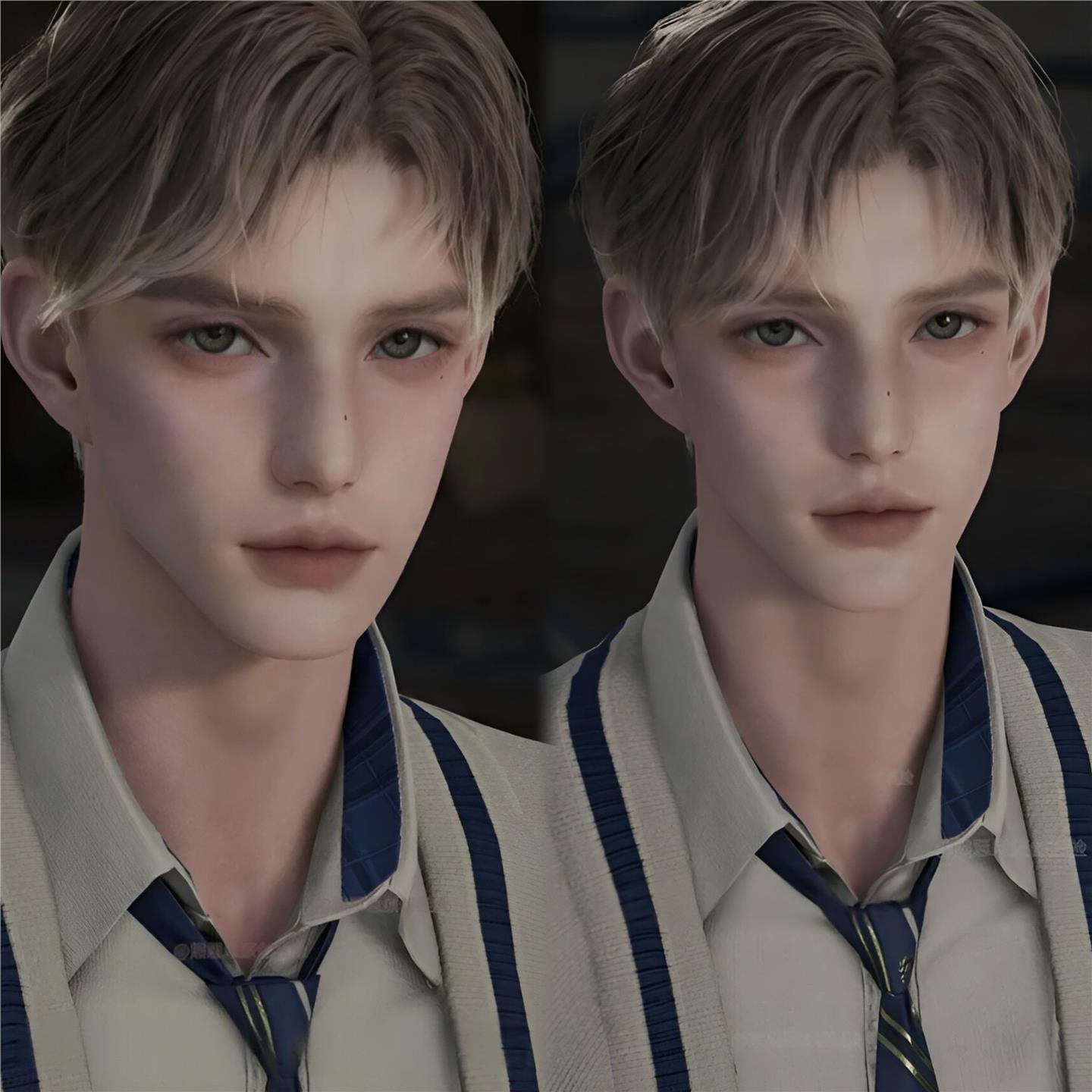 熊思思原创 永恒之塔2男捏脸 Aion2台服韩服魔族天族 Simon