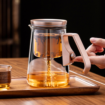 磁吸飘逸杯泡茶壶神器耐热玻璃泡茶杯大容量茶水分离过滤懒人茶具