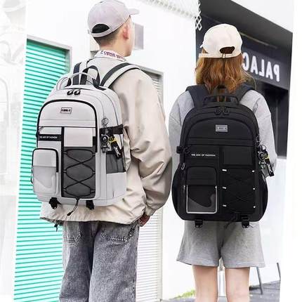 日本进口初中生男减负护脊中学生书包2025新款高中女生大容量超轻