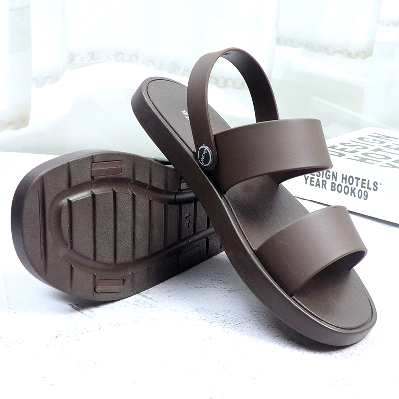 越南进口橡胶凉鞋男拖鞋男士两用开车穿夏季2025新款防滑防臭沙滩