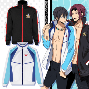 动漫Free!男子游泳部外套卫衣松冈凛七濑遥cos鲛柄学院运动服春秋